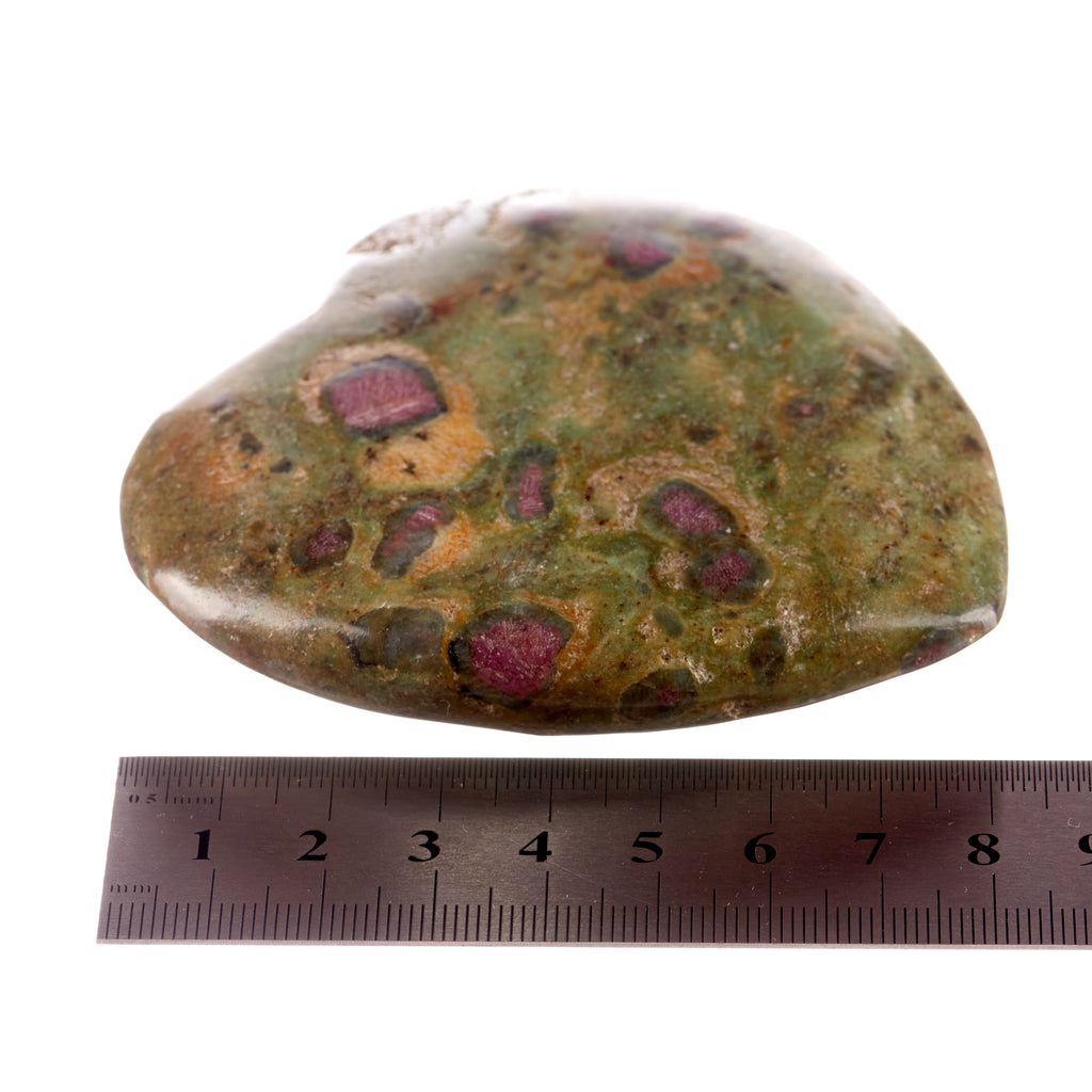 Ruby in Fuchsite Large Heart #4