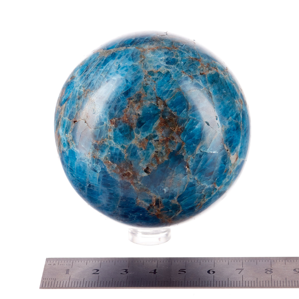 Blue Apatite Sphere #3