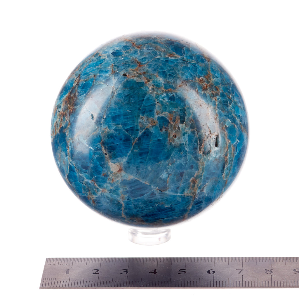 Blue Apatite Sphere #3
