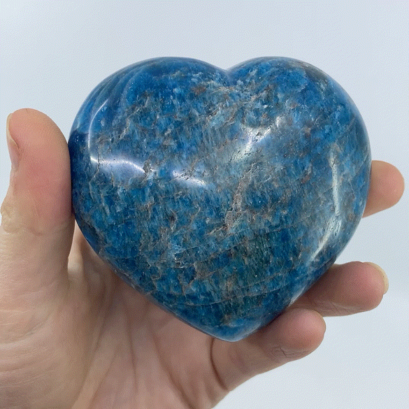 Blue Apatite Heart #4