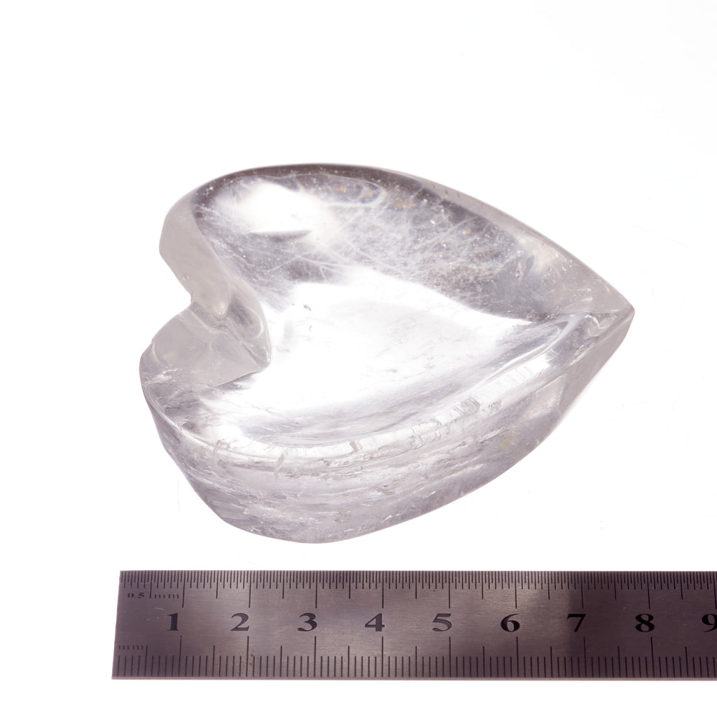 Clear Quartz Heart Trinket Bowl #1