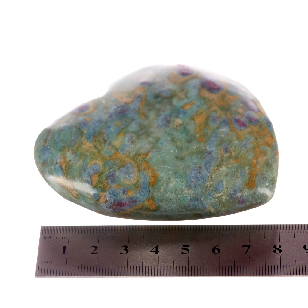 Ruby in Fuchsite Large Heart #6