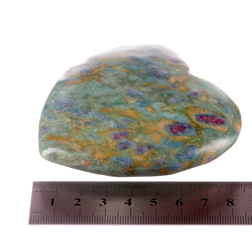 Ruby in Fuchsite Large Heart #6
