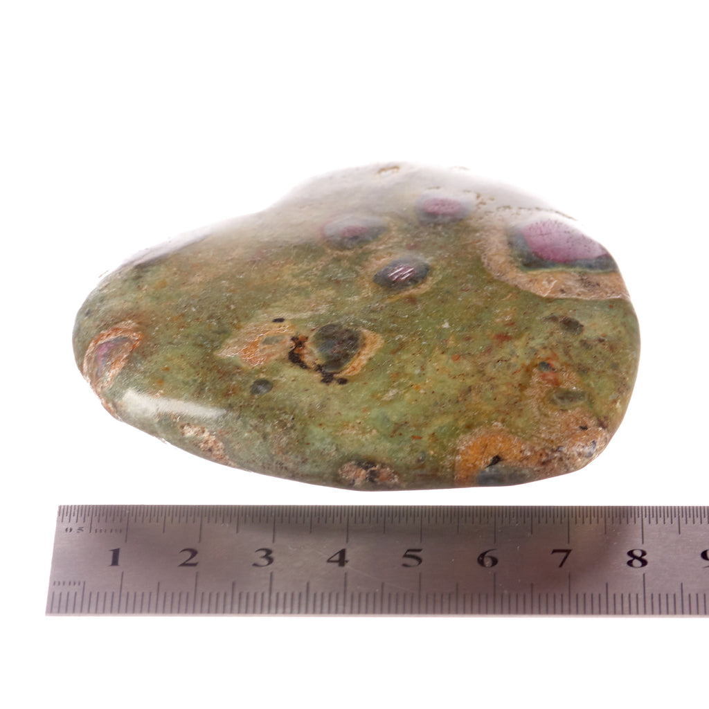 Ruby in Fuchsite Large Heart #7