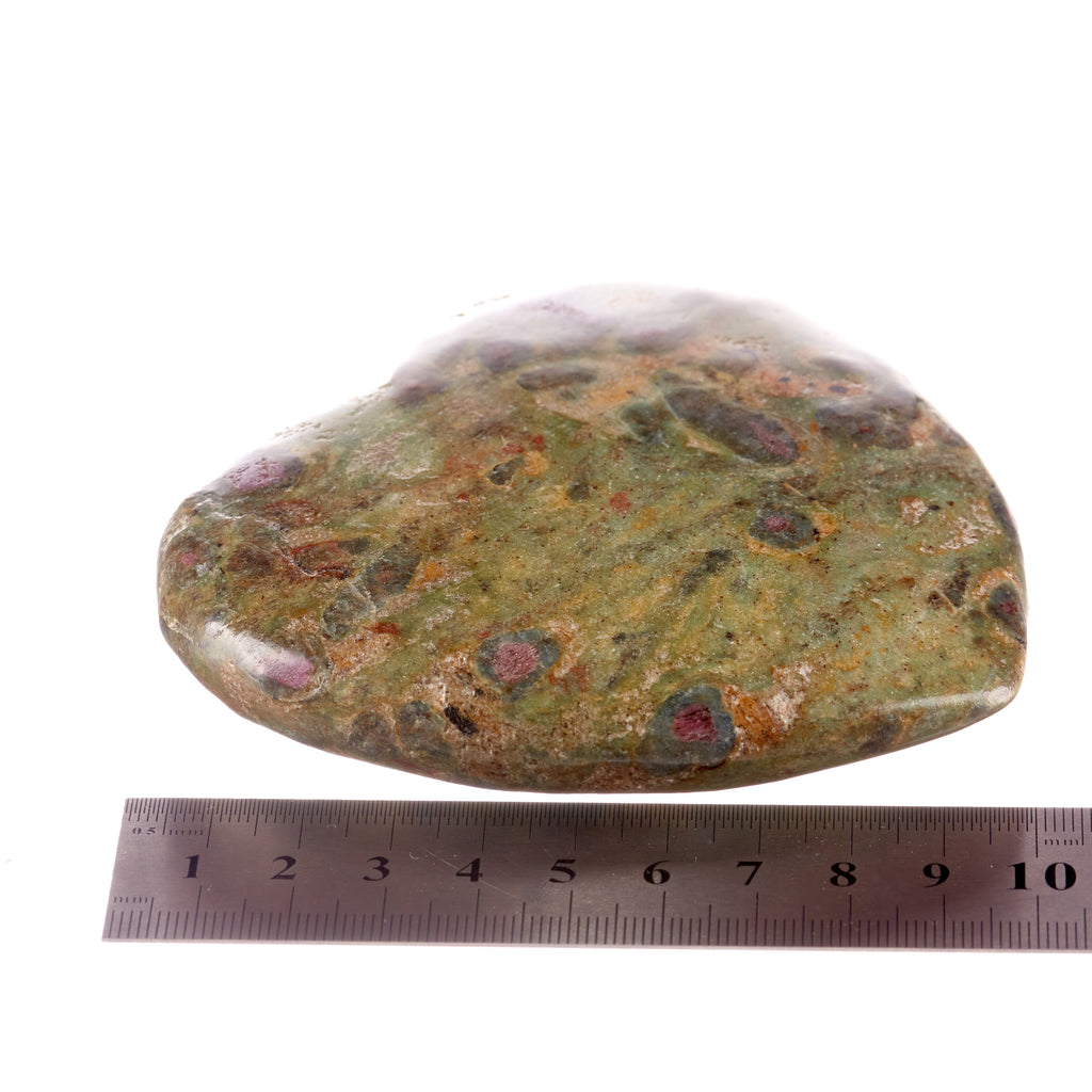 Ruby in Fuchsite Large Heart #8