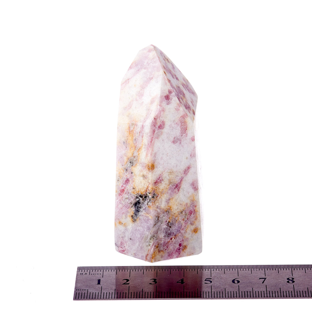 Pink Tourmaline, Lepidolite & Mica Point #4