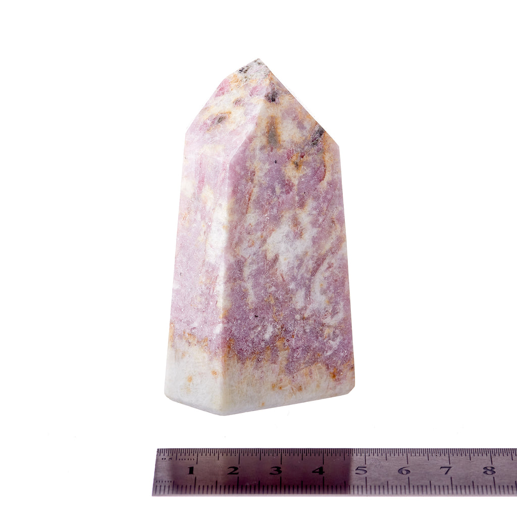 Pink Tourmaline, Lepidolite & Mica Point #6