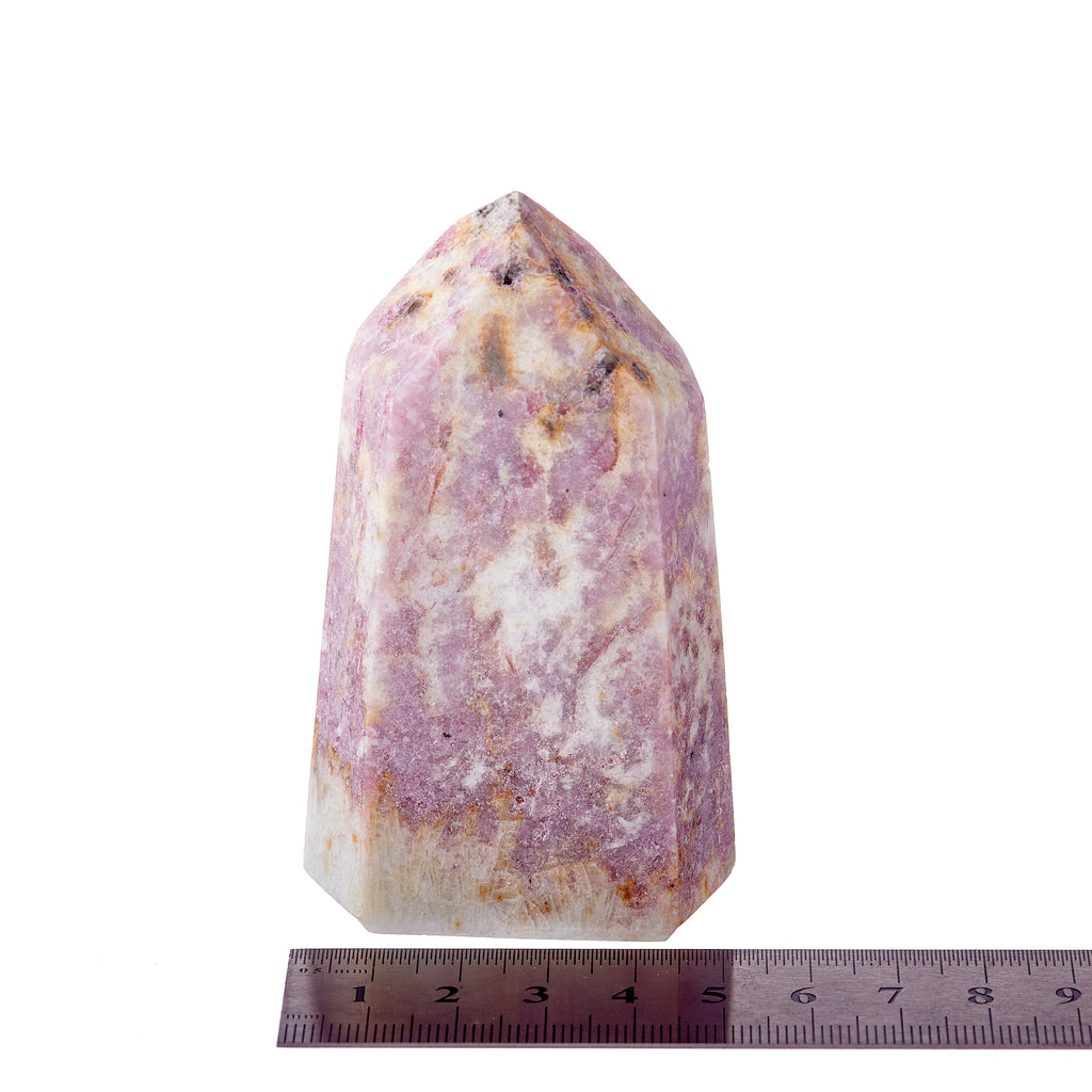 Pink Tourmaline, Lepidolite & Mica Point #6