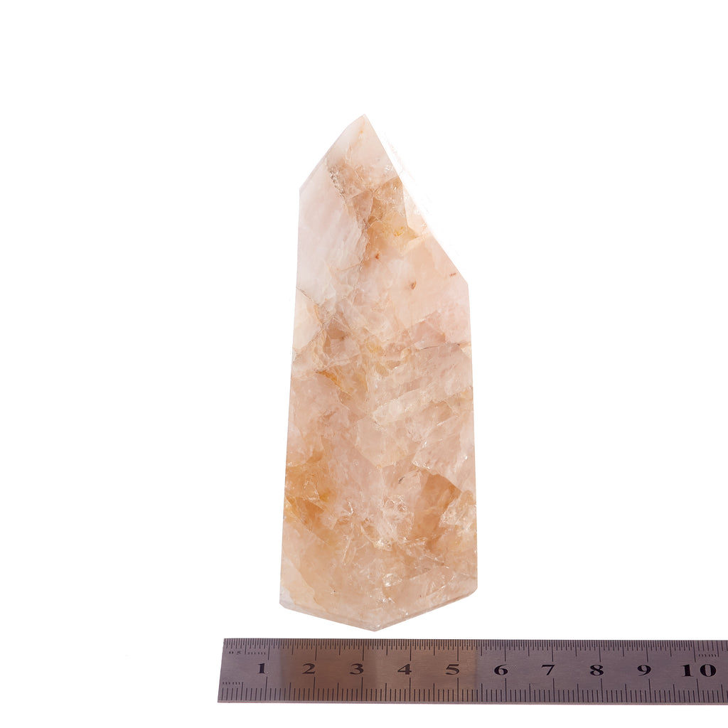Rose Quartz & Golden Healer Point #12