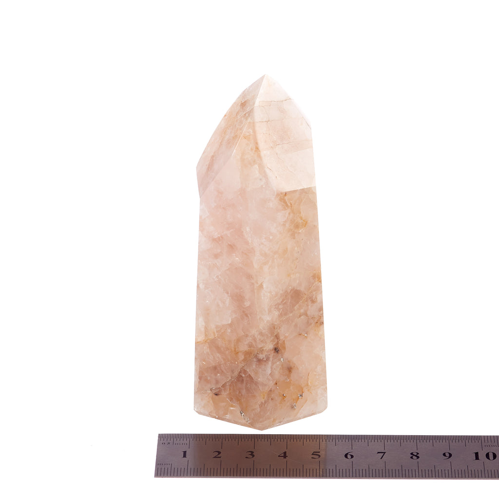 Rose Quartz & Golden Healer Point #12