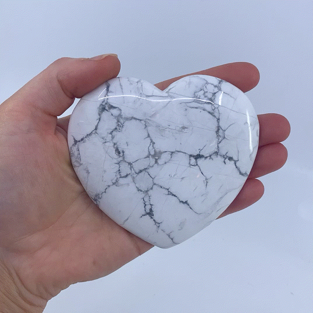Howlite Large Heart #16