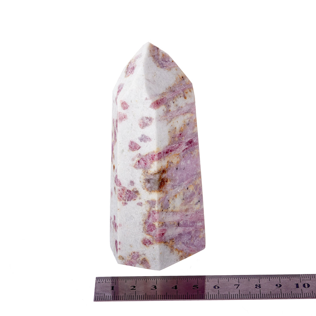 Pink Tourmaline, Lepidolite & Mica Point #10