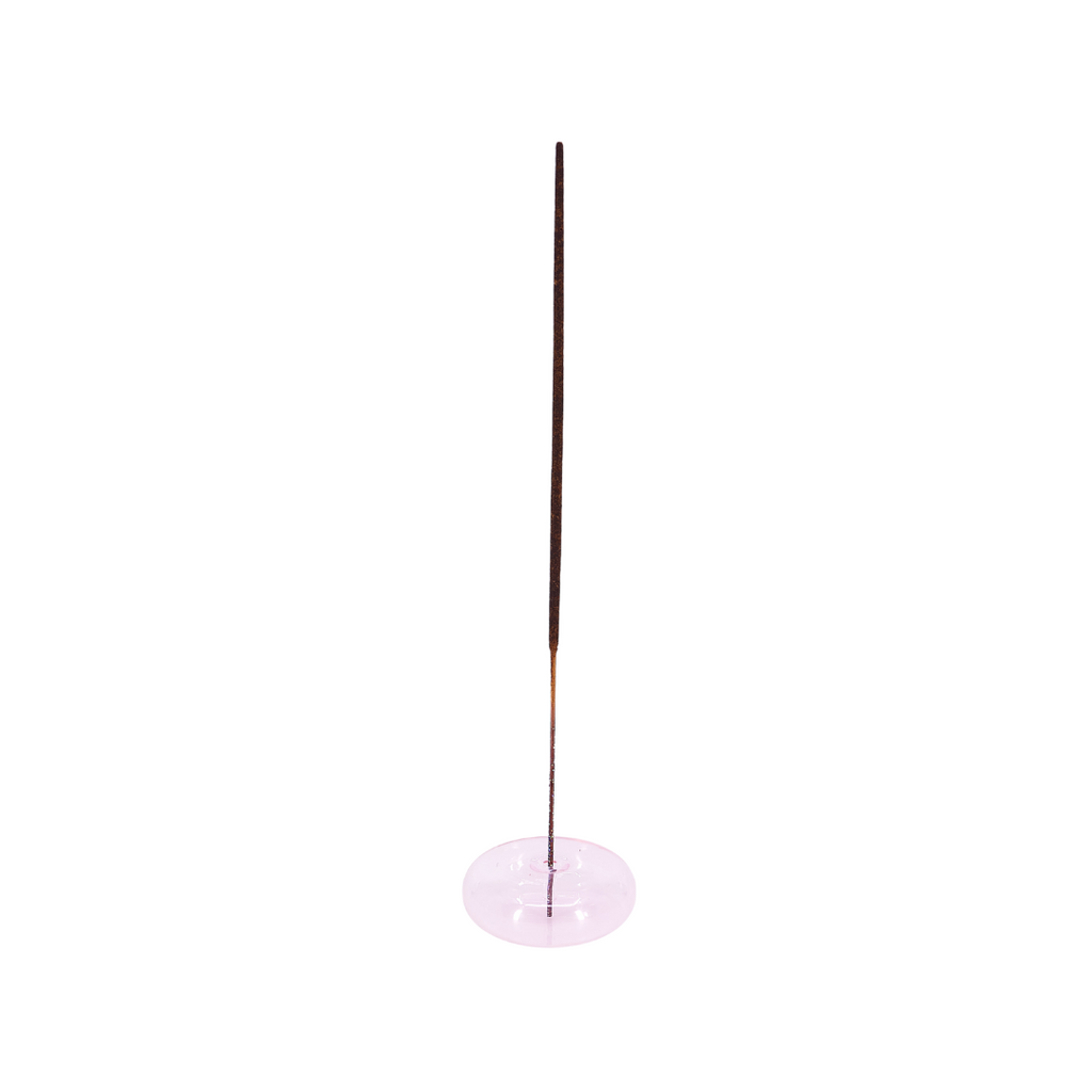 Glass Incense Holder - Pink