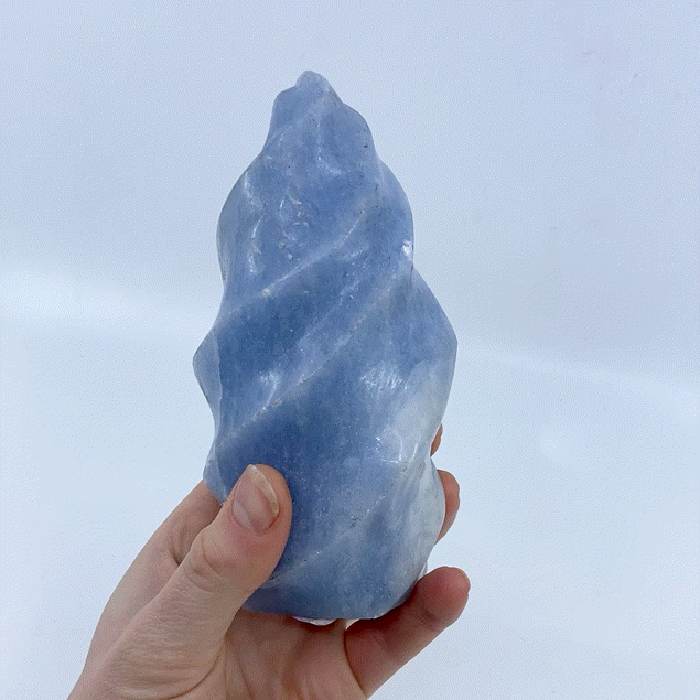 Blue Calcite Flame #2