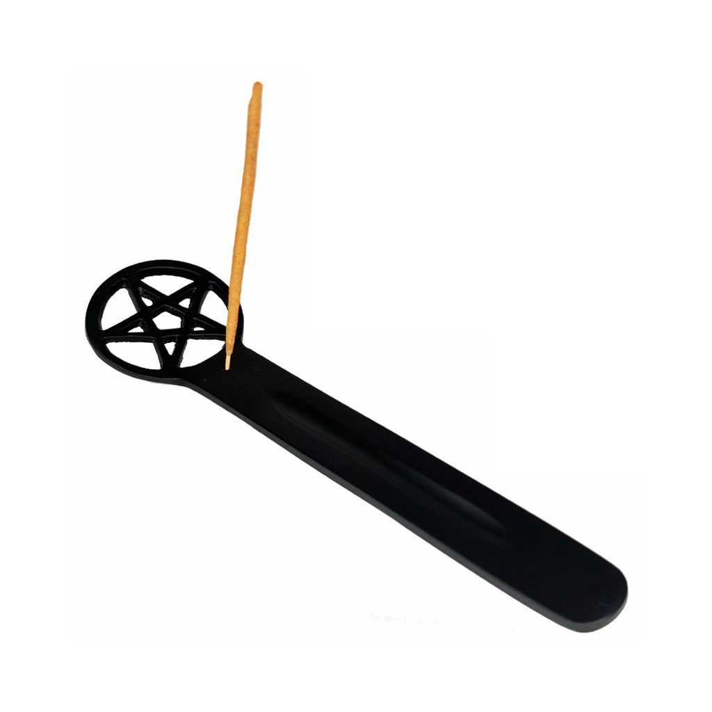 Aluminium Incense Holder - Pentacle Black