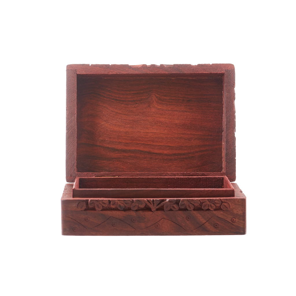 Star & Moon Carved Box | Accessories