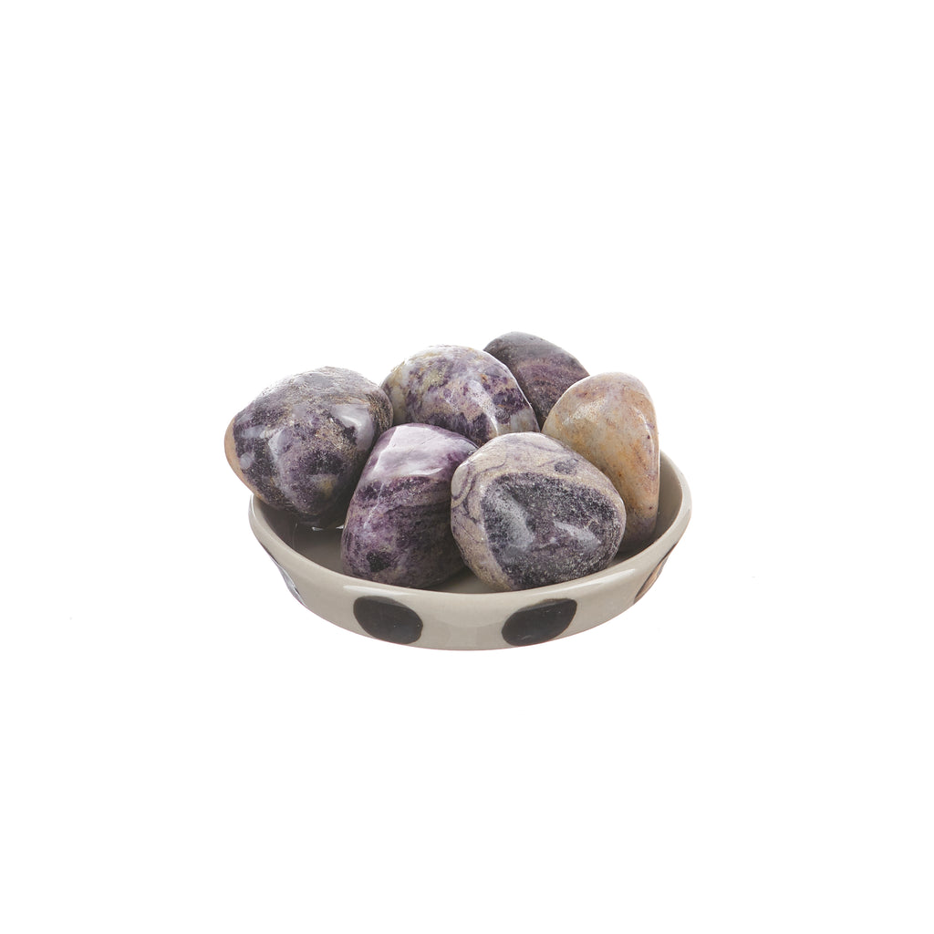 Purple Flower Jasper Tumbled | Tumbled Stones