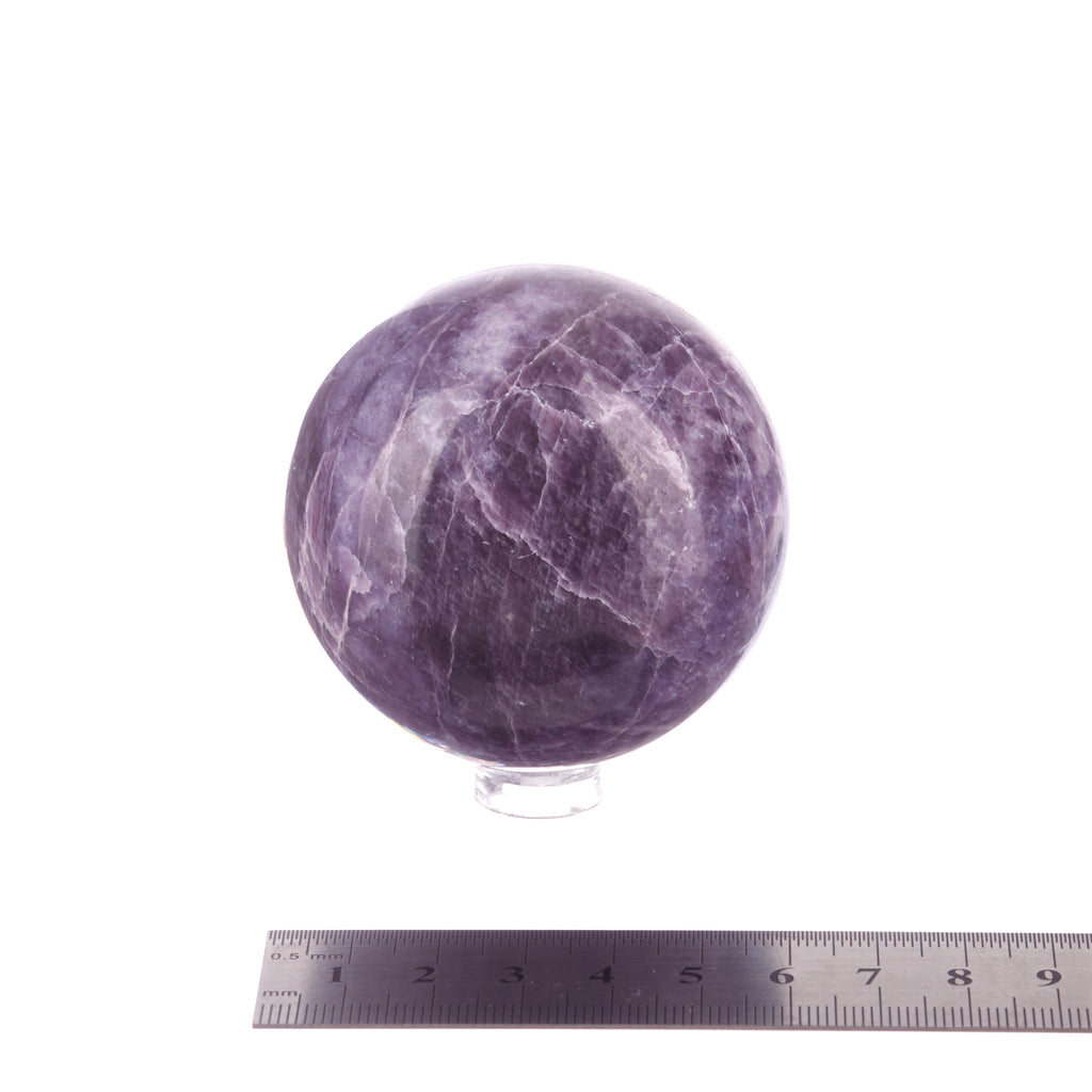 Lepidolite Sphere #8 | Crystals