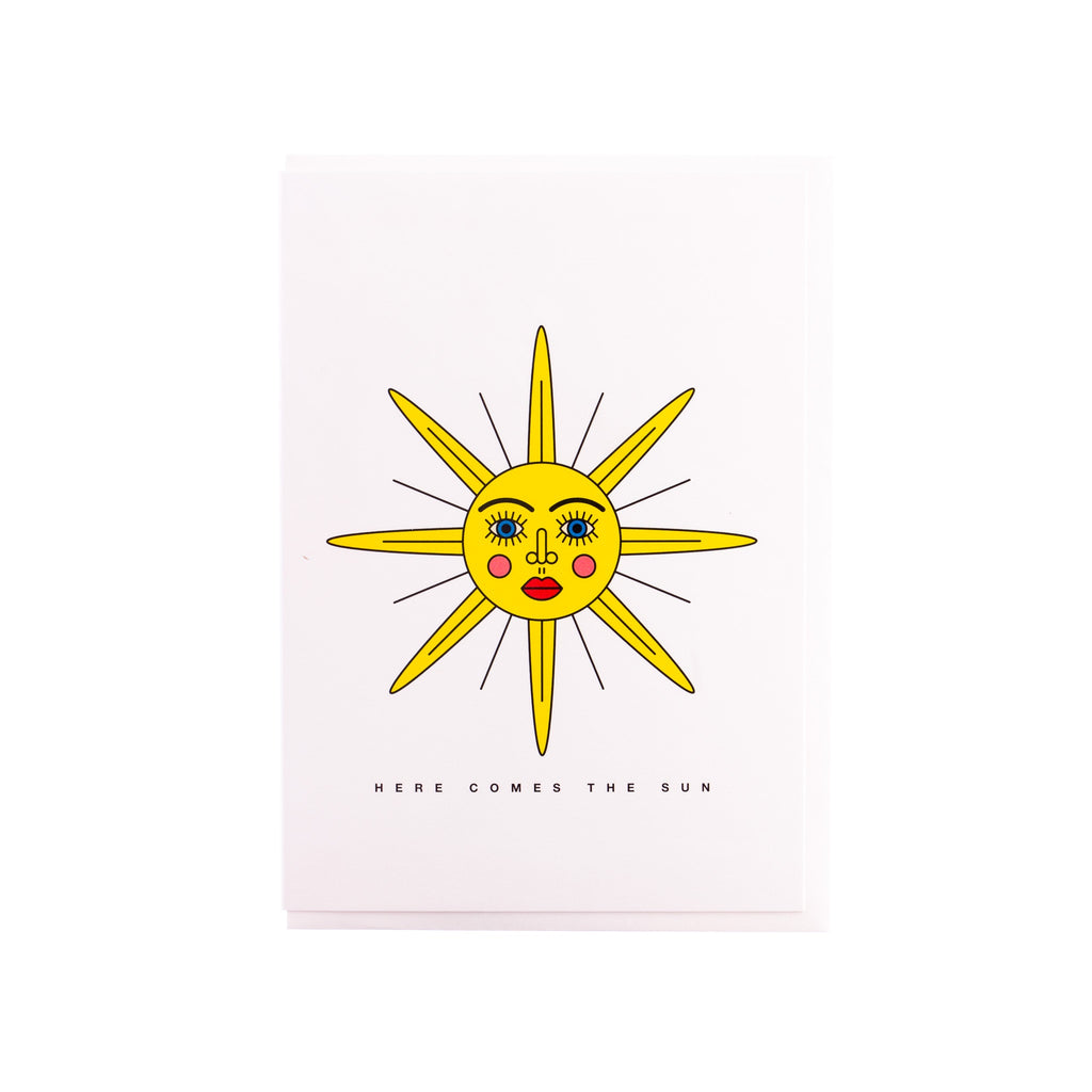 Redfries // Sunface Greeting Card | Greeting Cards