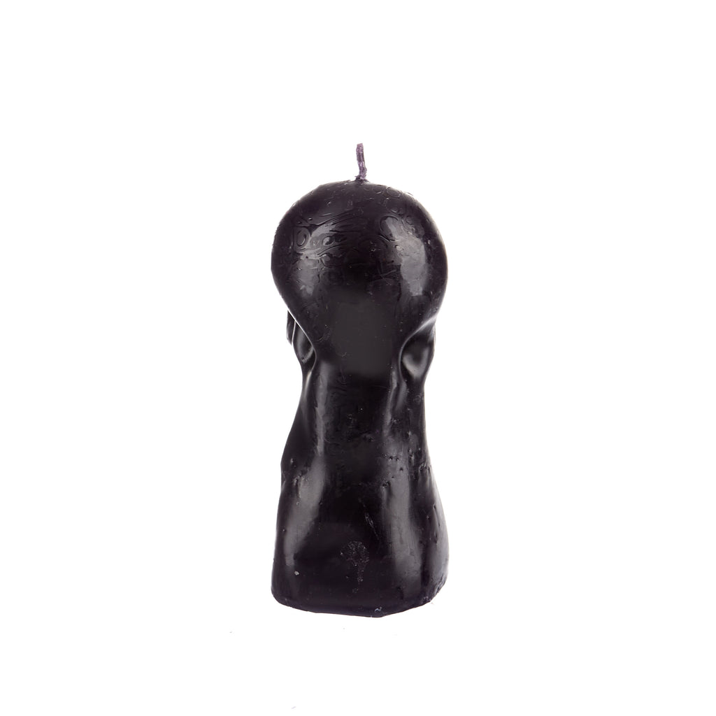 Ritual Figurine Candle // Skull Black | Candles