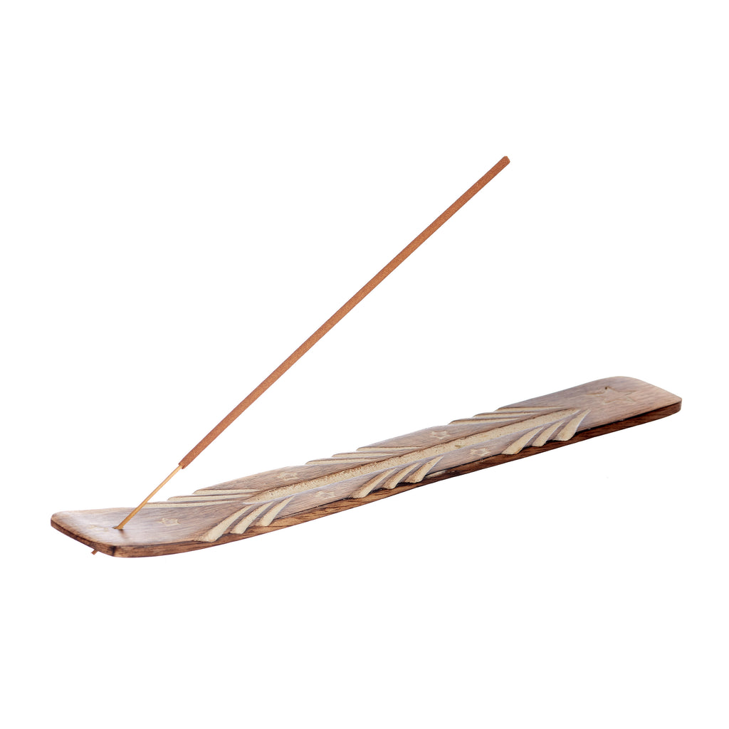 Carved Wooden Incense Holder // Shooting Star | Incense