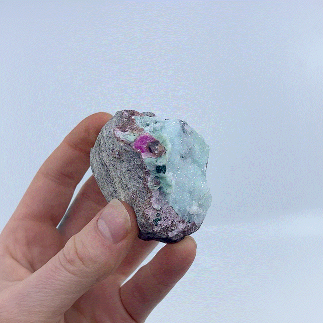 Cobalto Calcite and Chrysocolla #18