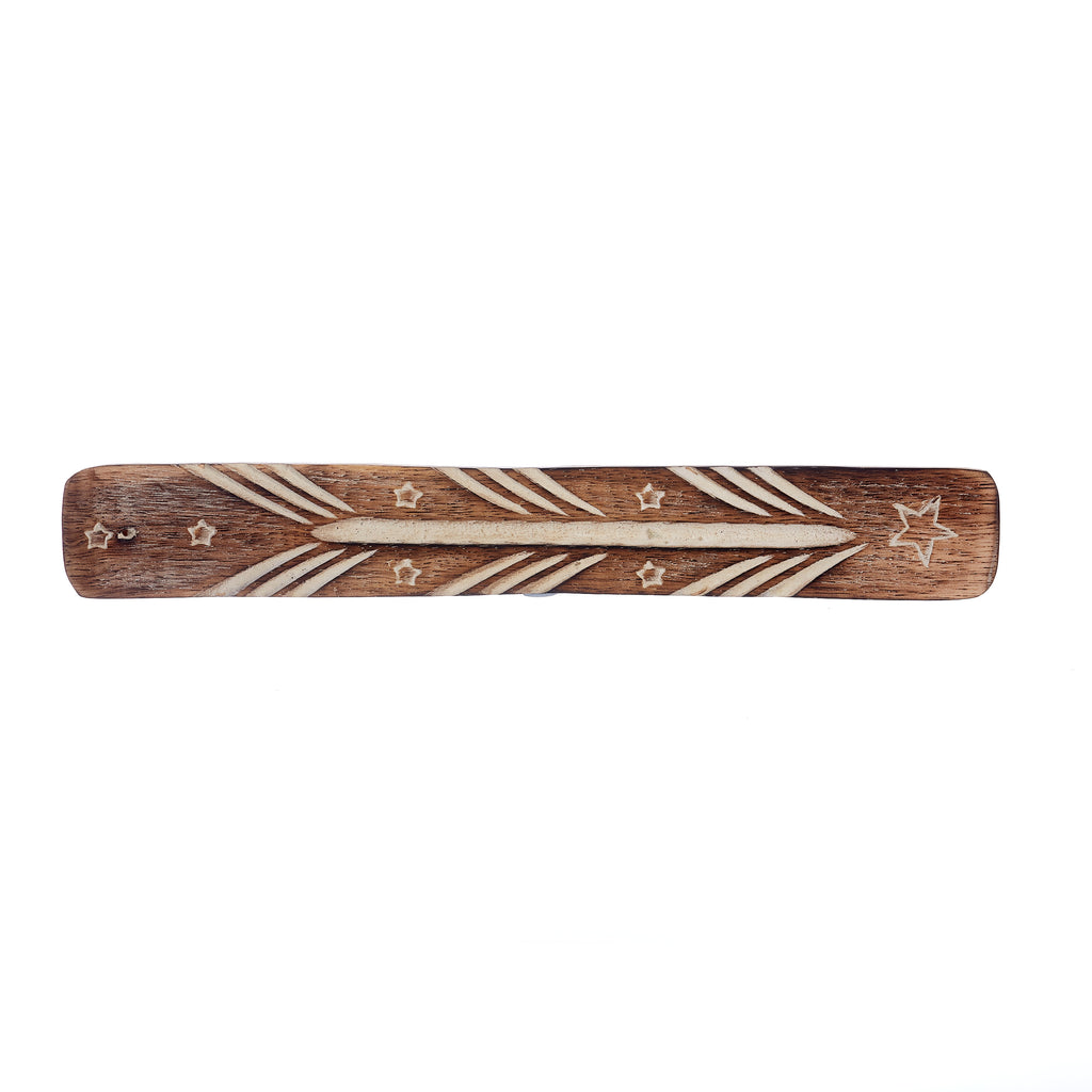 Carved Wooden Incense Holder // Shooting Star | Incense