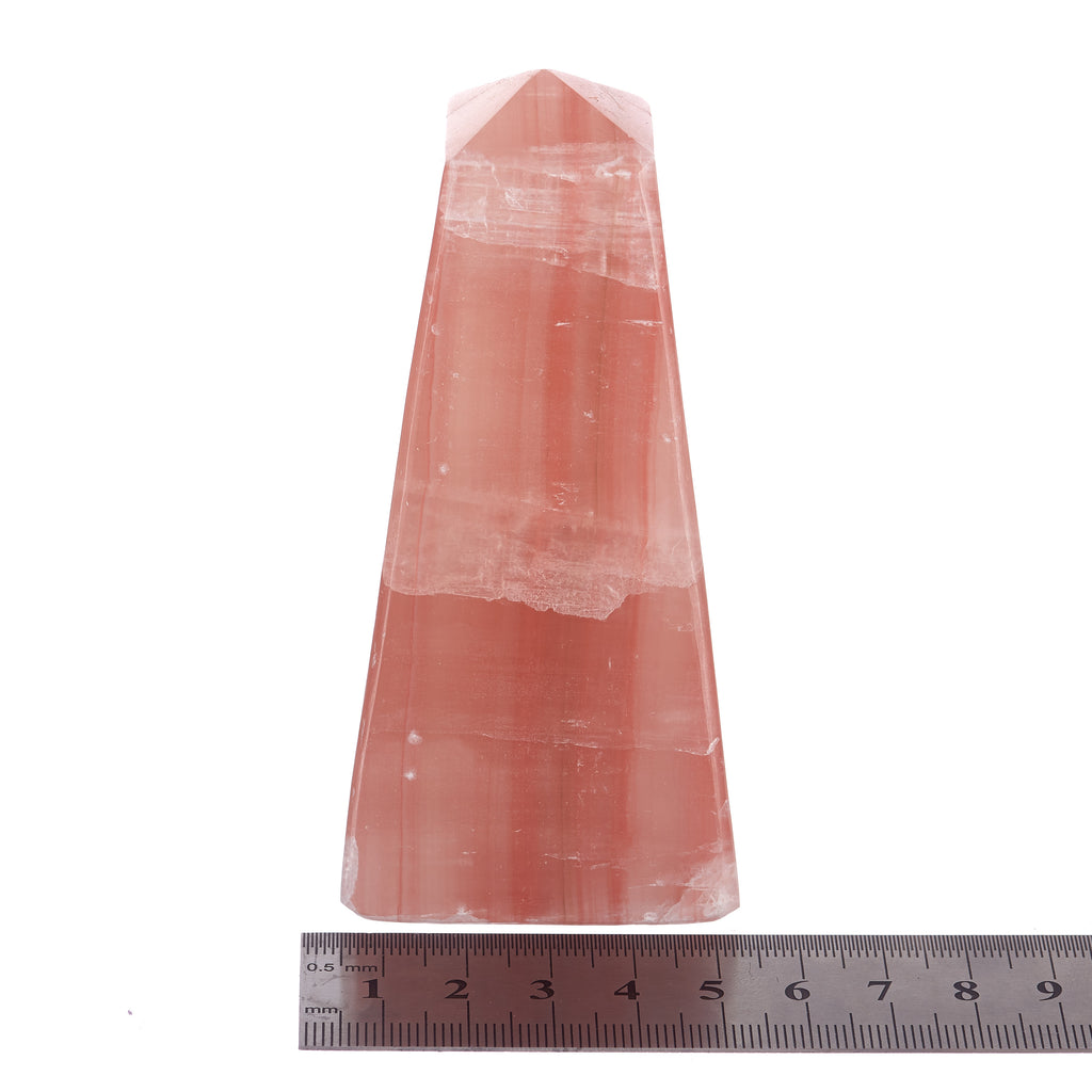 Strawberry Calcite Obelisk #1 | Crystals