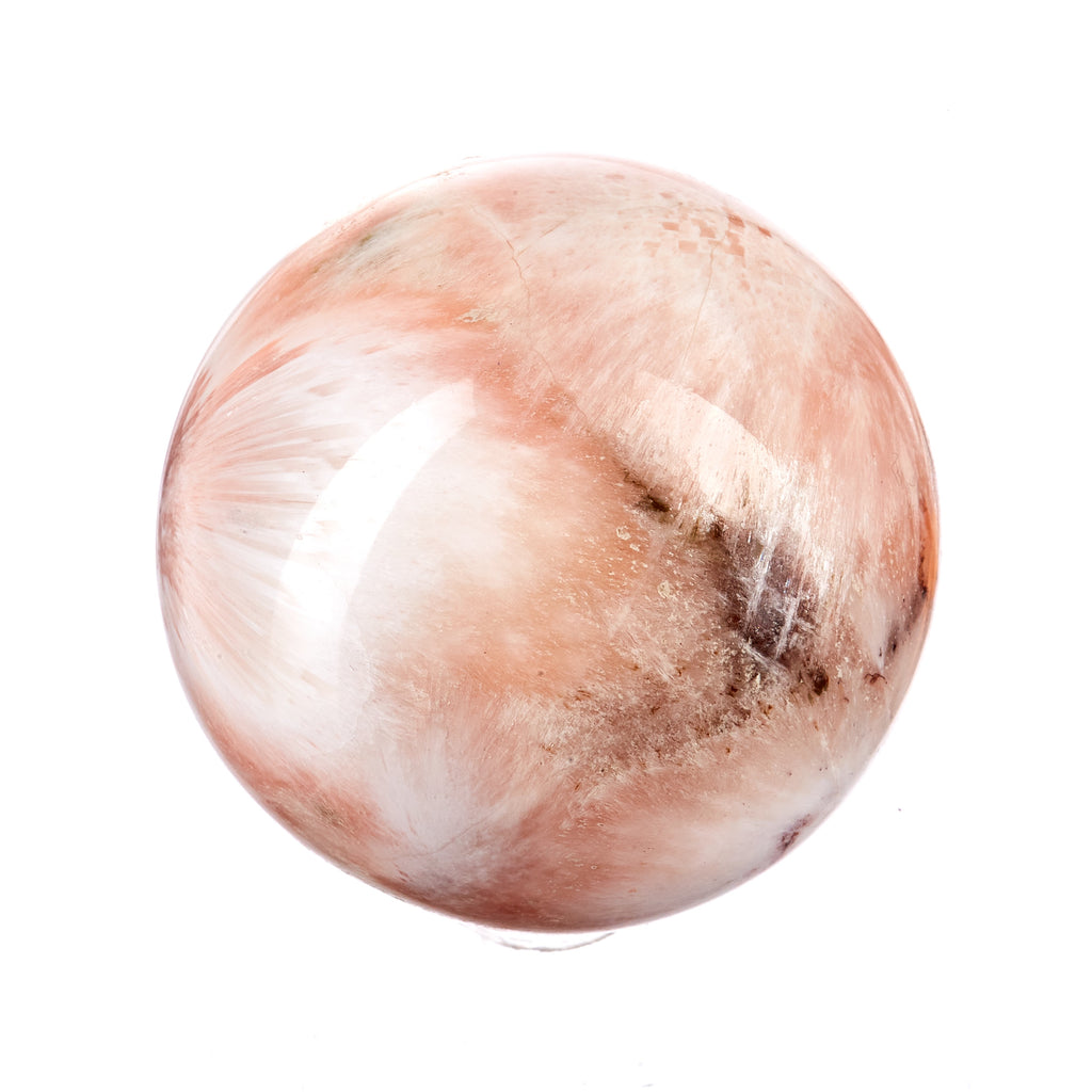 Peach Scolecite Sphere #7 | Crystals