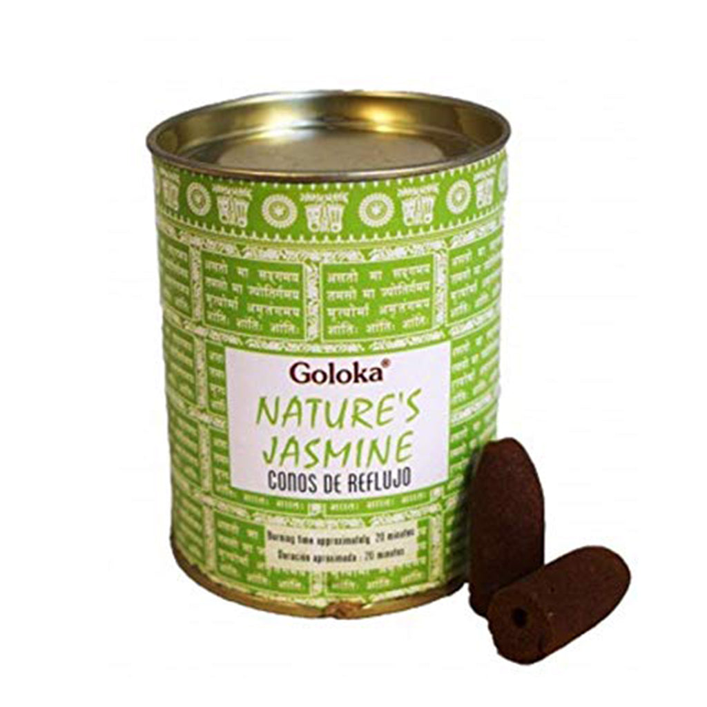 Goloka // Nature's Jasmine Backflow Incense Cones | Incense