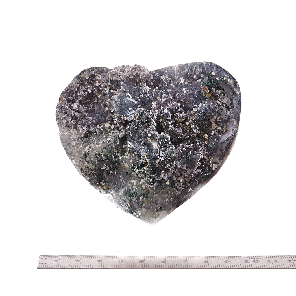 Flower Amethyst Heart #1 | Crystals