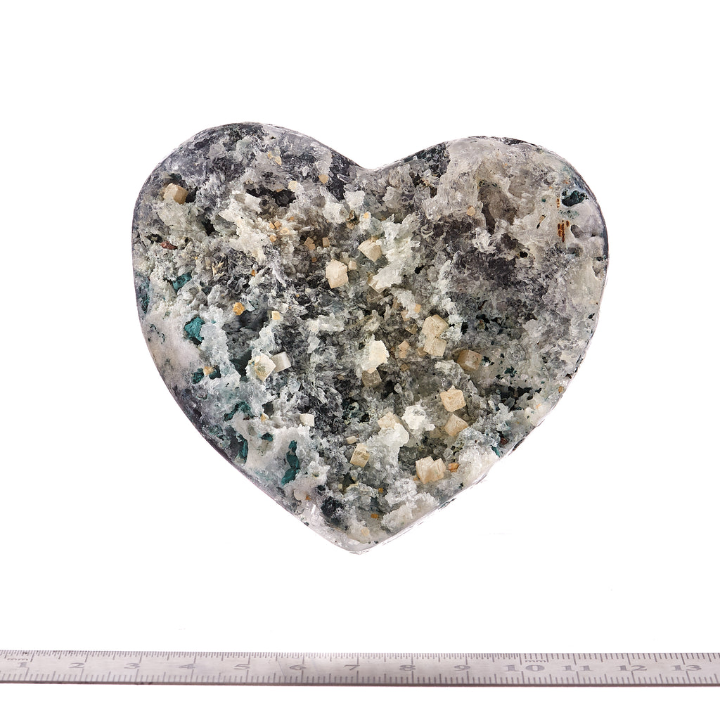 Flower Amethyst Heart #1 | Crystals