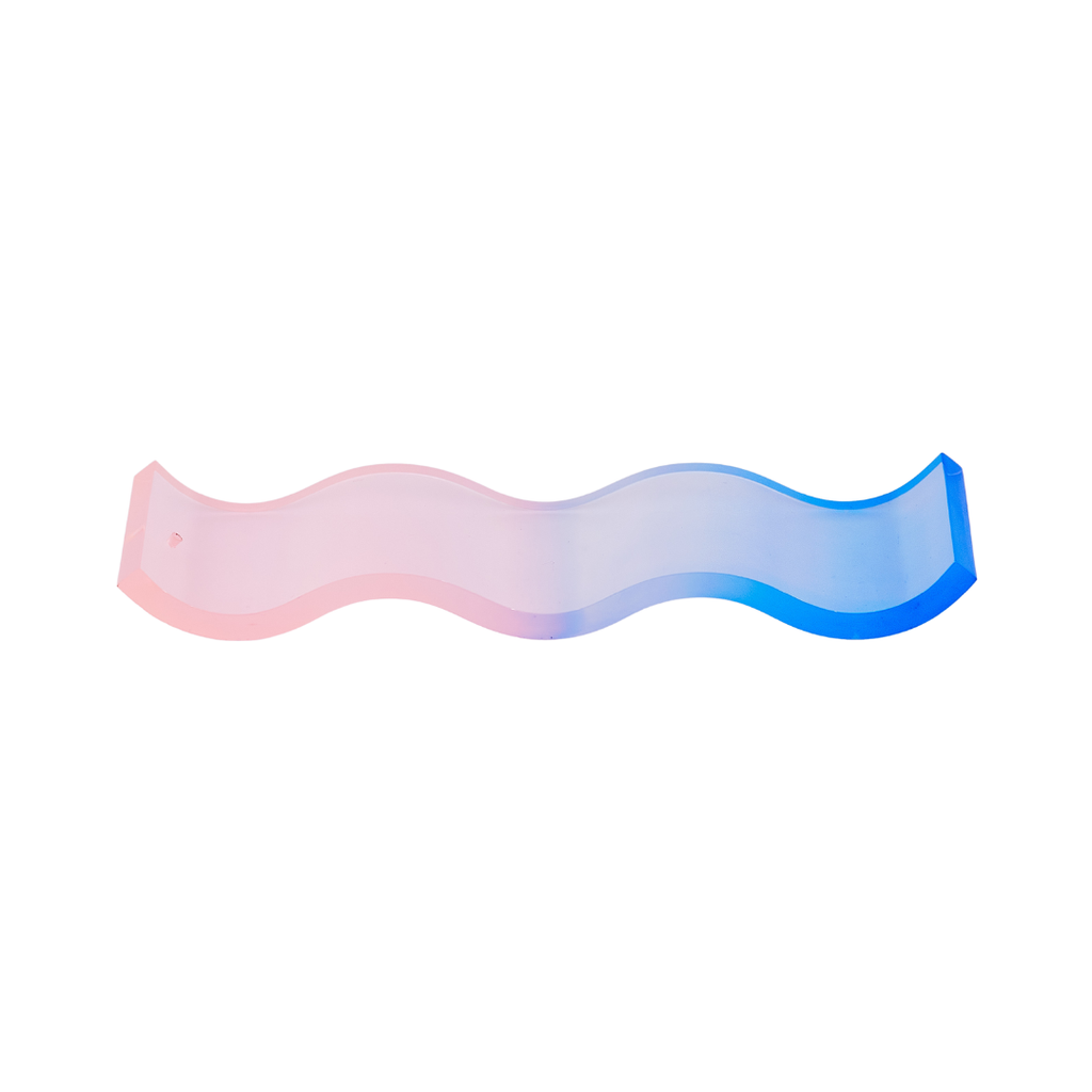 Wavy Incense Holder - Pink and Blue