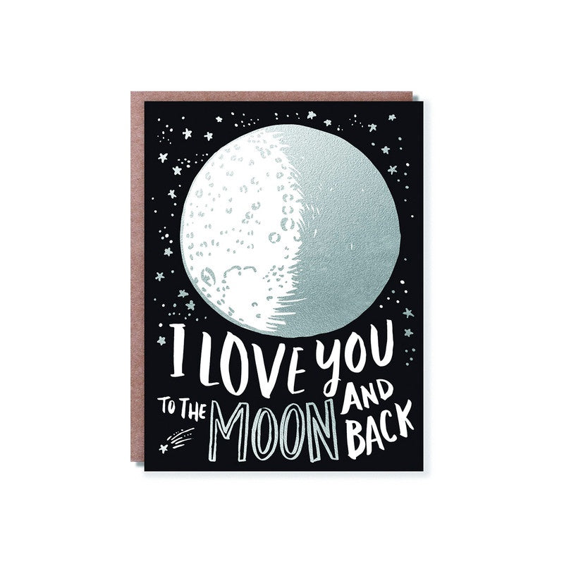 Hello Lucky // To The Moon And Back Greeting Card | Greeting Cards