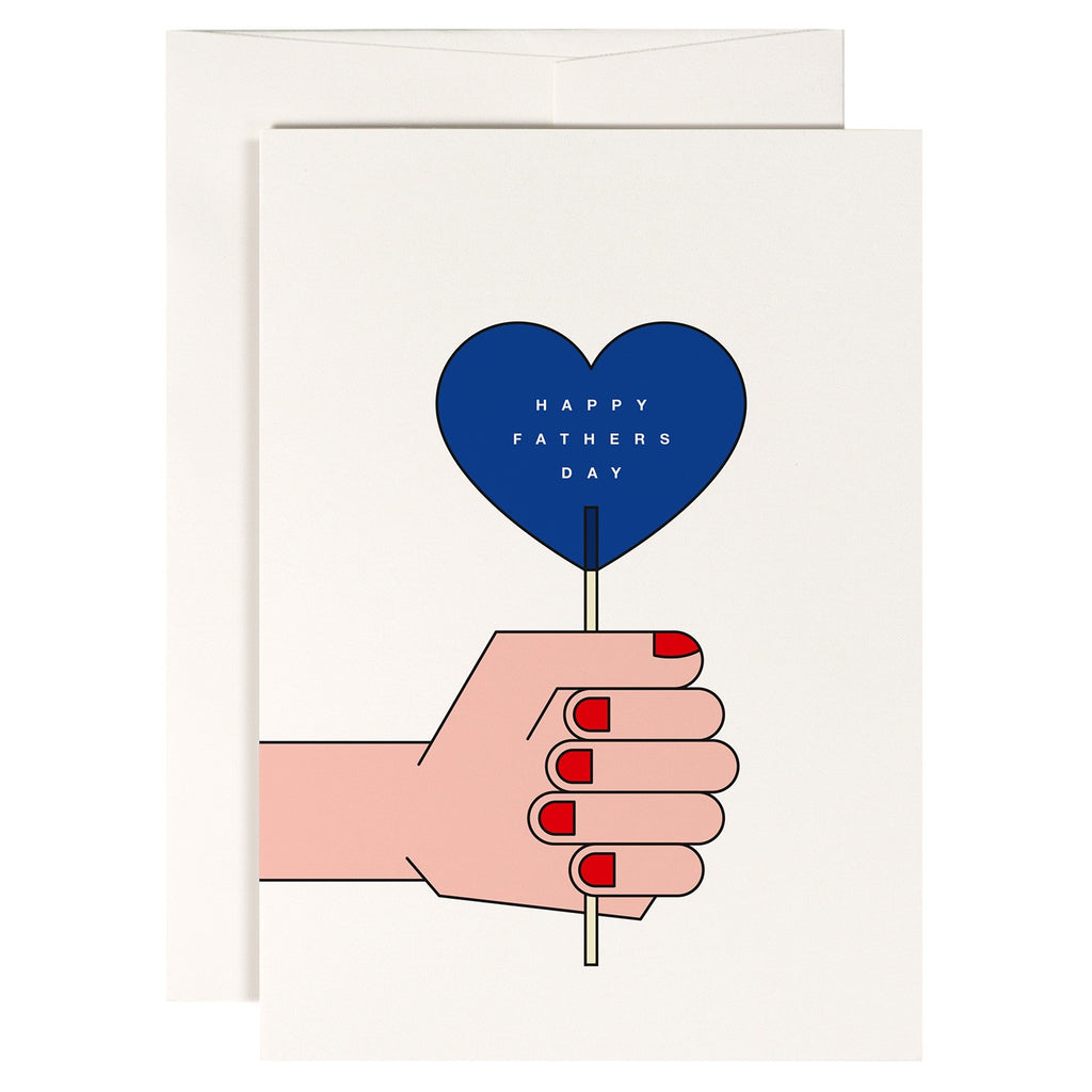 Redfries // Blue Lollipop Father's Day Greeting Card | Greeting Cards