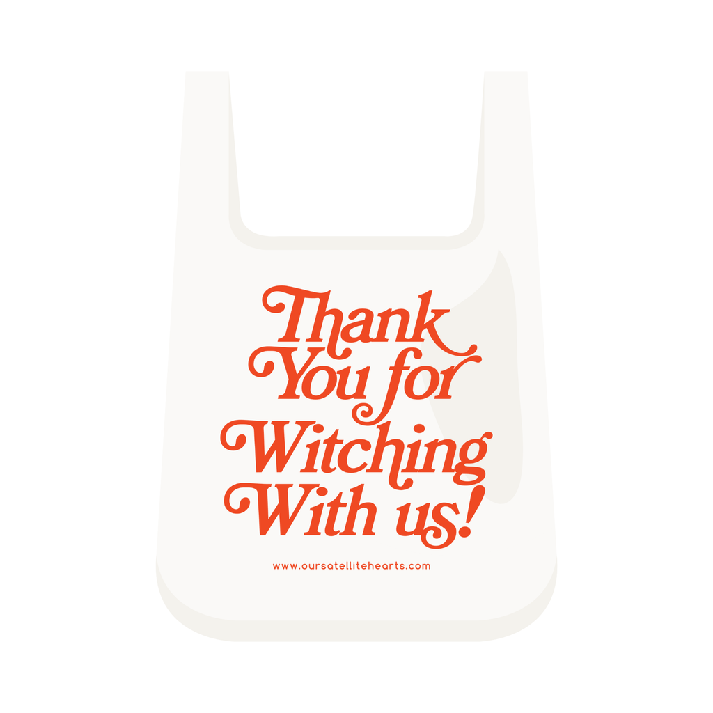 Thank You For Witching With Us Shopping Bag - White | Bags