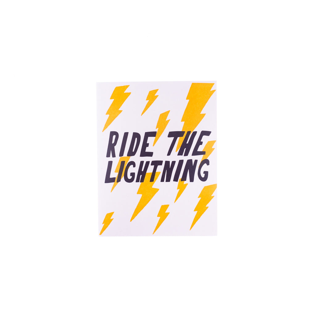 Power & Light // Ride The Lightening Greeting Card | Greeting Cards