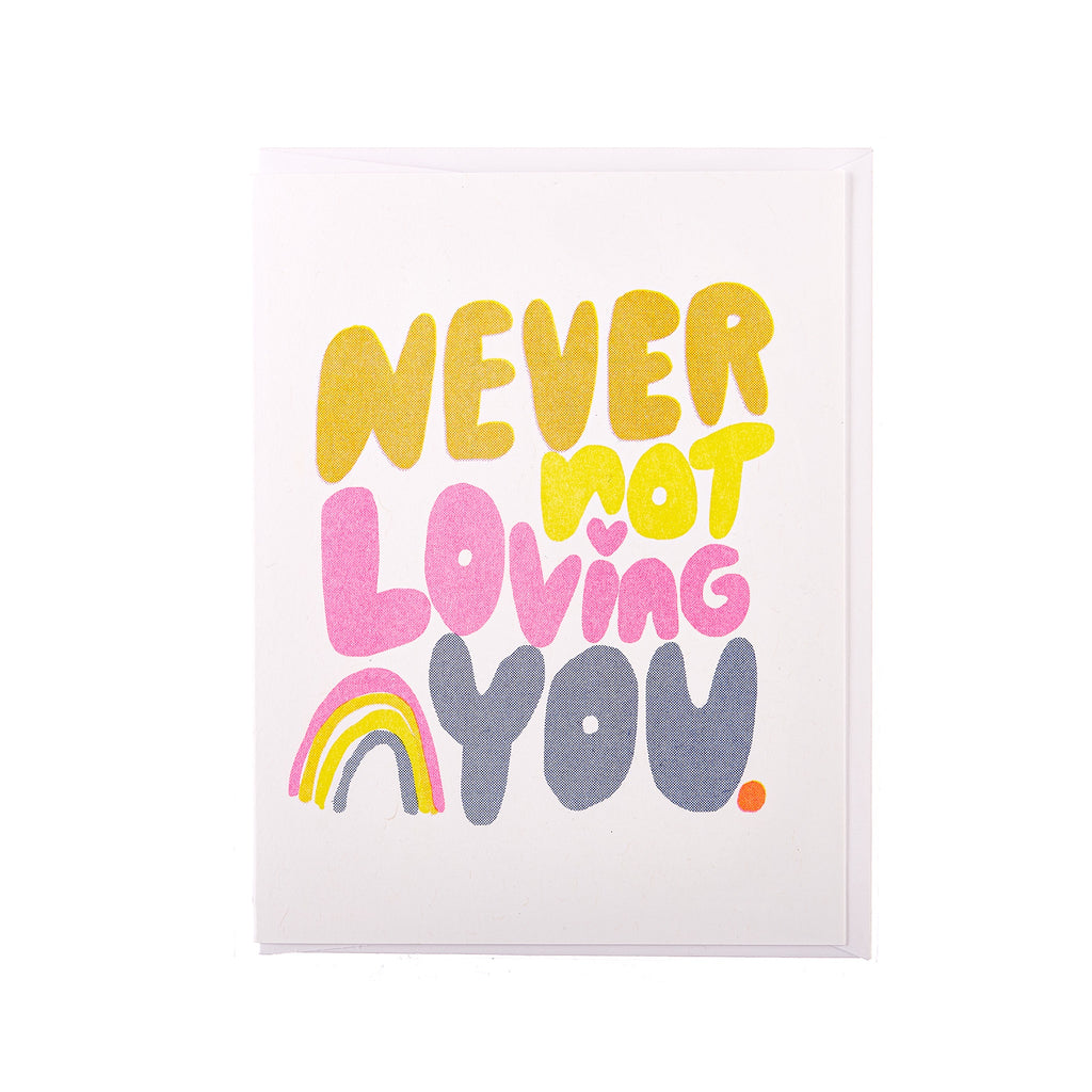 Yellow Owl // Never Not Loving You Greeting Card | Greeting Cards