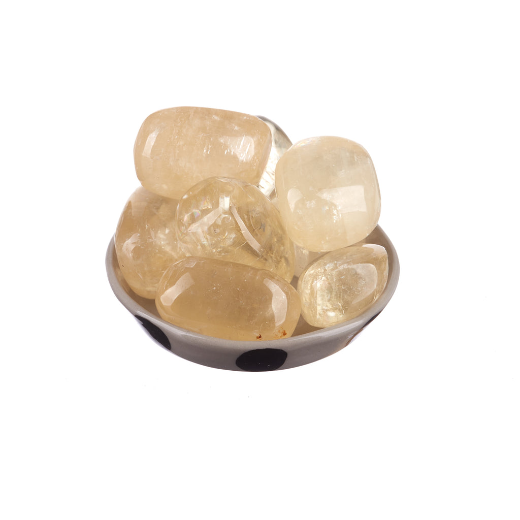 Golden Calcite Tumbled | Tumbled Stones