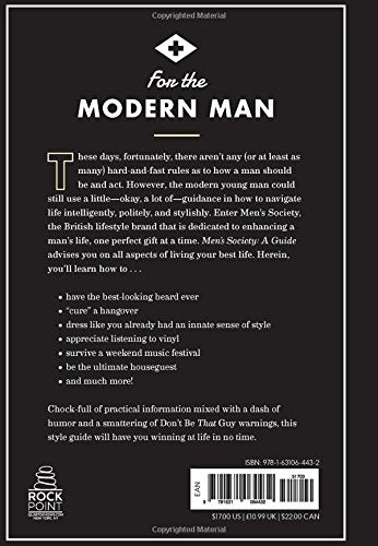 Men's Society Book | Books