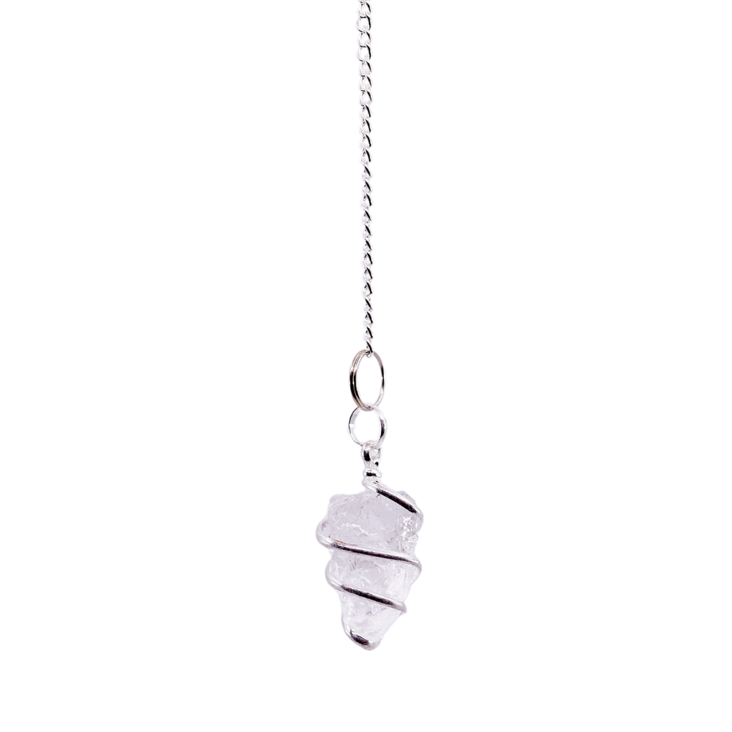 Clear Quartz Spiral Pendulum