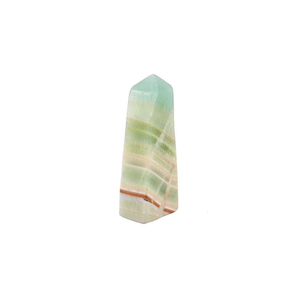Pistachio Calcite Obelisk #6 | Crystals