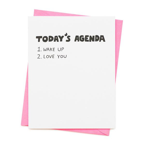 Ash Kahn // Today's Agenda Greeting Cards | Cards