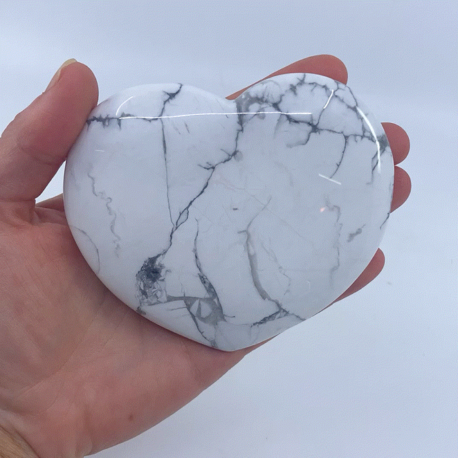 Howlite Large Heart #5