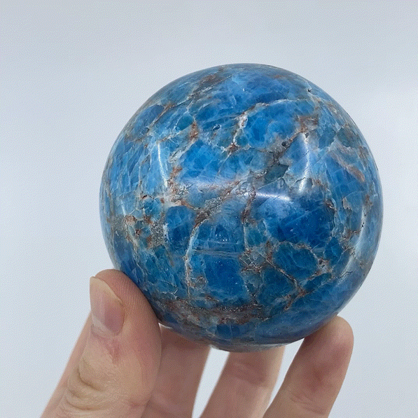 Blue Apatite Sphere #1