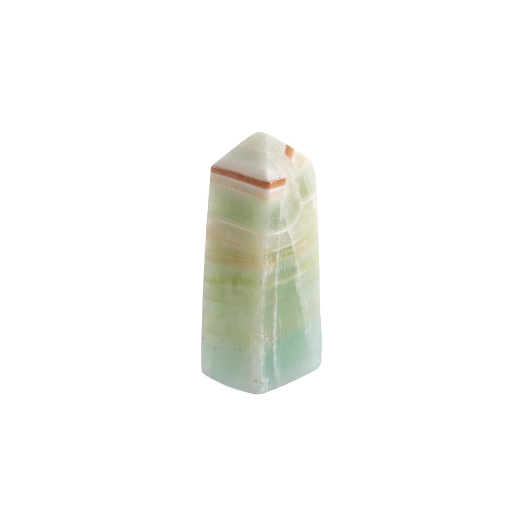 Pistachio Calcite Obelisk #9 | Crystals
