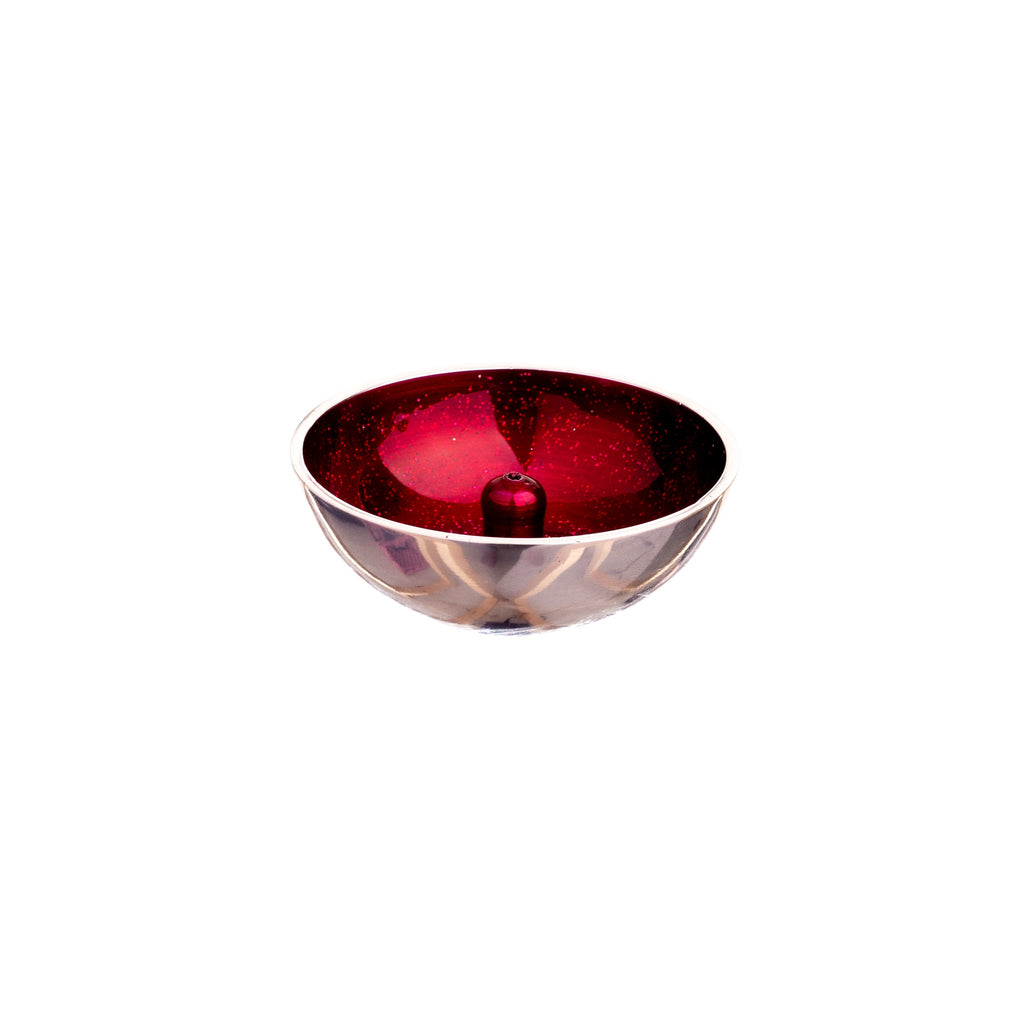 Aluminium Incense Dish // Red Glitter | Incense