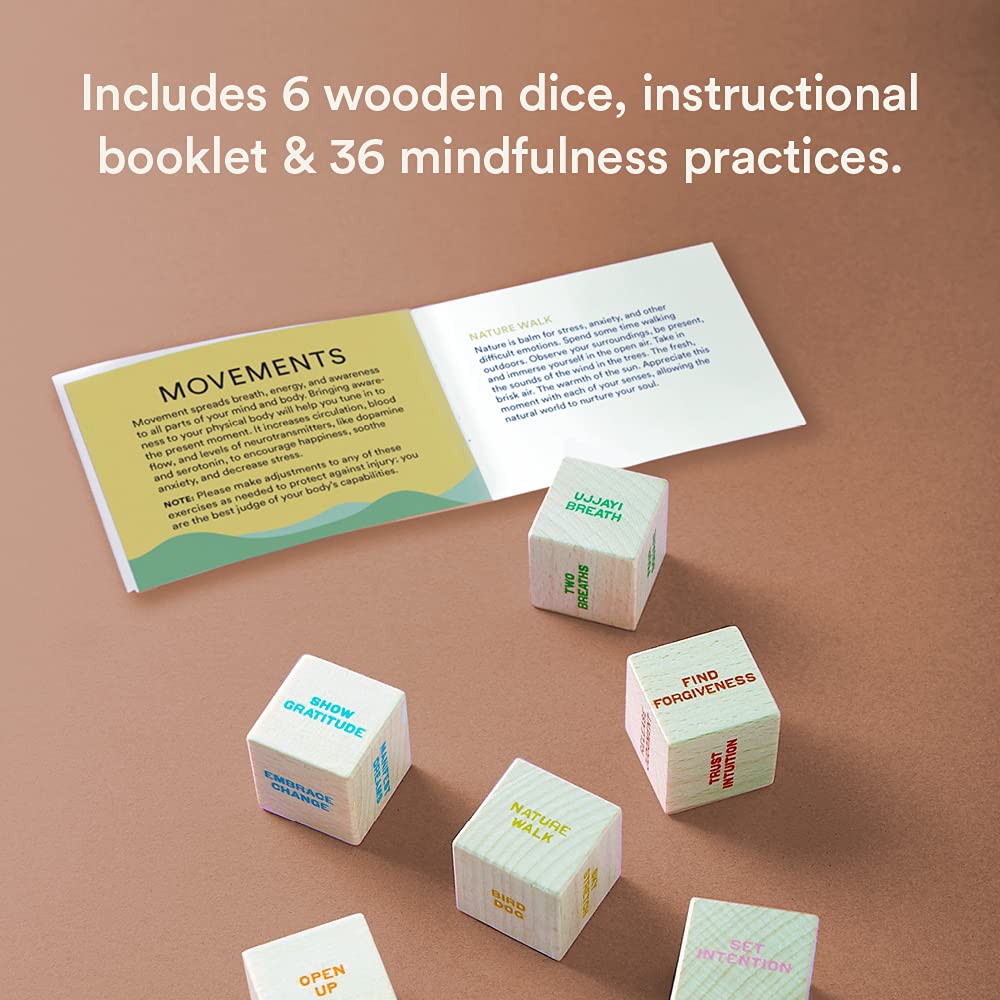 Mindfulness Dice: 6 Dice, Thousands of Possible Combinations! | Cards