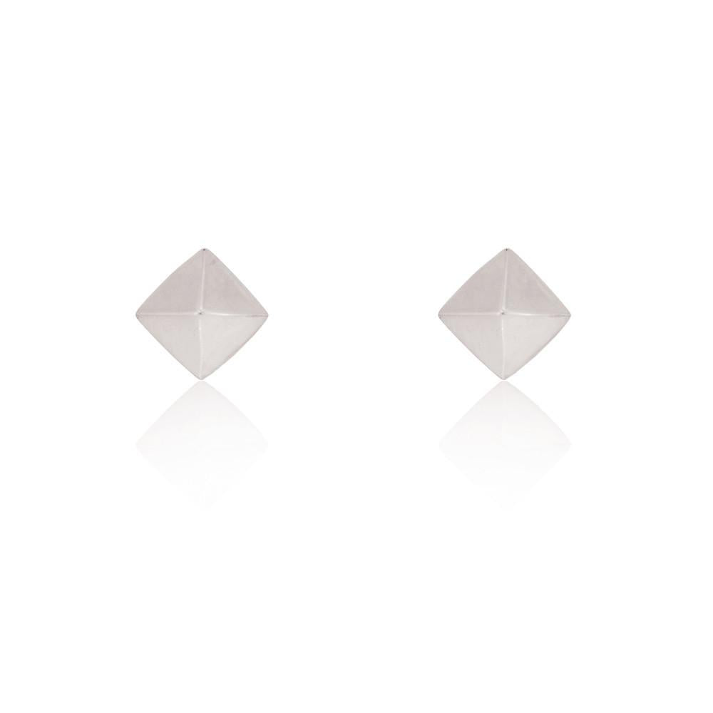 Linda Tahija // Pyramid Stud Earrings - Sterling Silver | Linda Tahija Jewellery