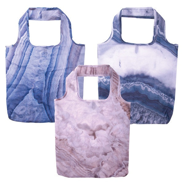 Foldable Geode Shopper with Clip | Bags